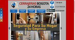 Desktop Screenshot of cerrajeriasbogota24horas.com